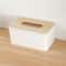 Creative Solid Wood Tissue Box With Thickened Square Dust Cover Elegant Desktop Storage For Home An 5