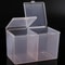 Clear Makeup Storage Box with Lid, Grid Dustproof Organizer for Skincare, Makeup & Sundries