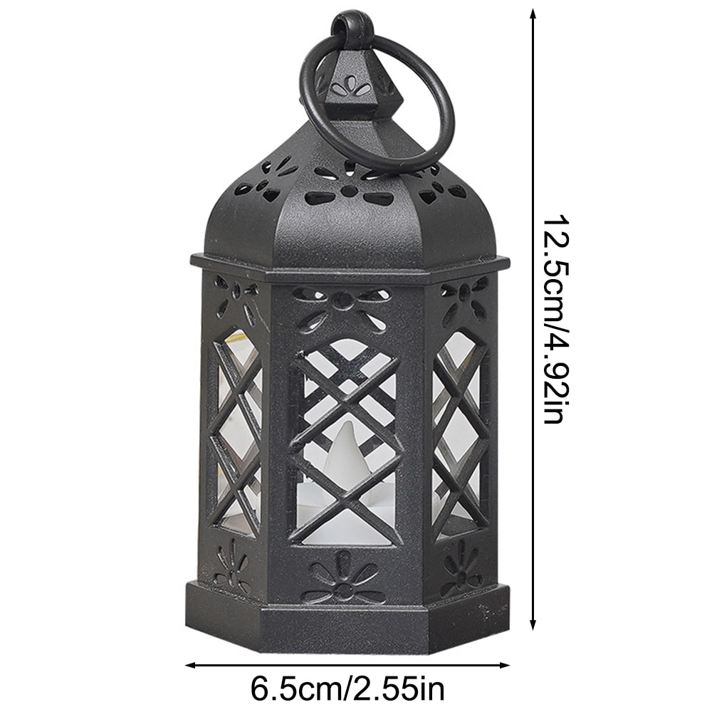 Vintage LED Candle Lantern Flameless Flickering Light for Garden & Party Decor