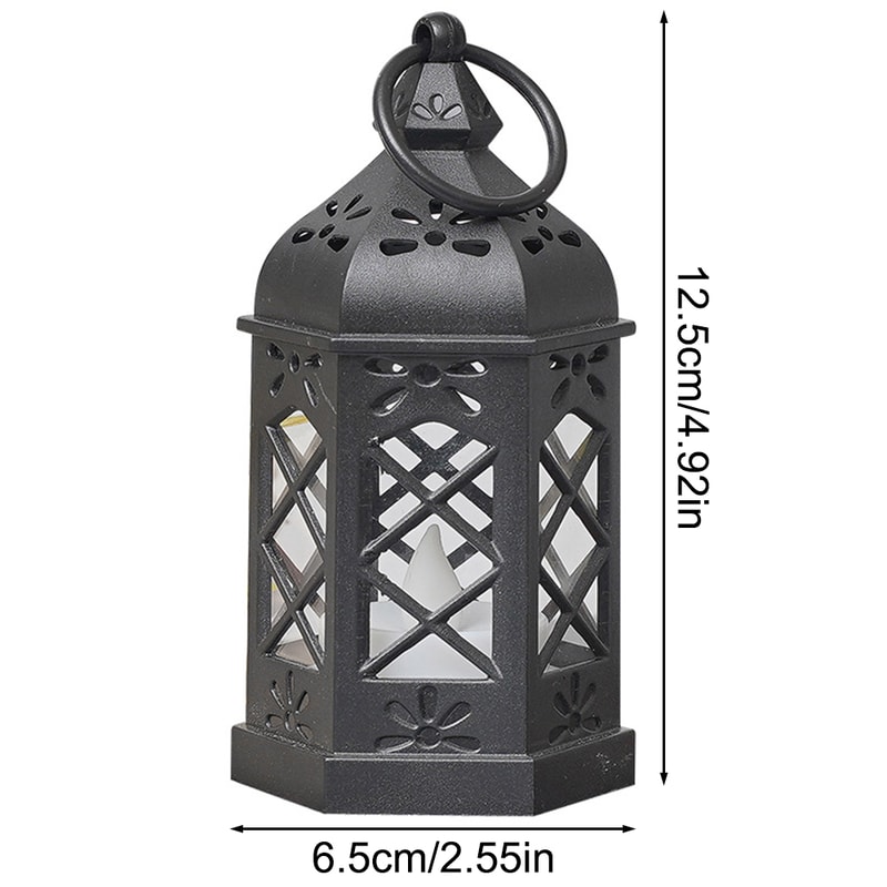 Vintage LED Candle Lantern Flameless Flickering Light for Garden & Party Decor