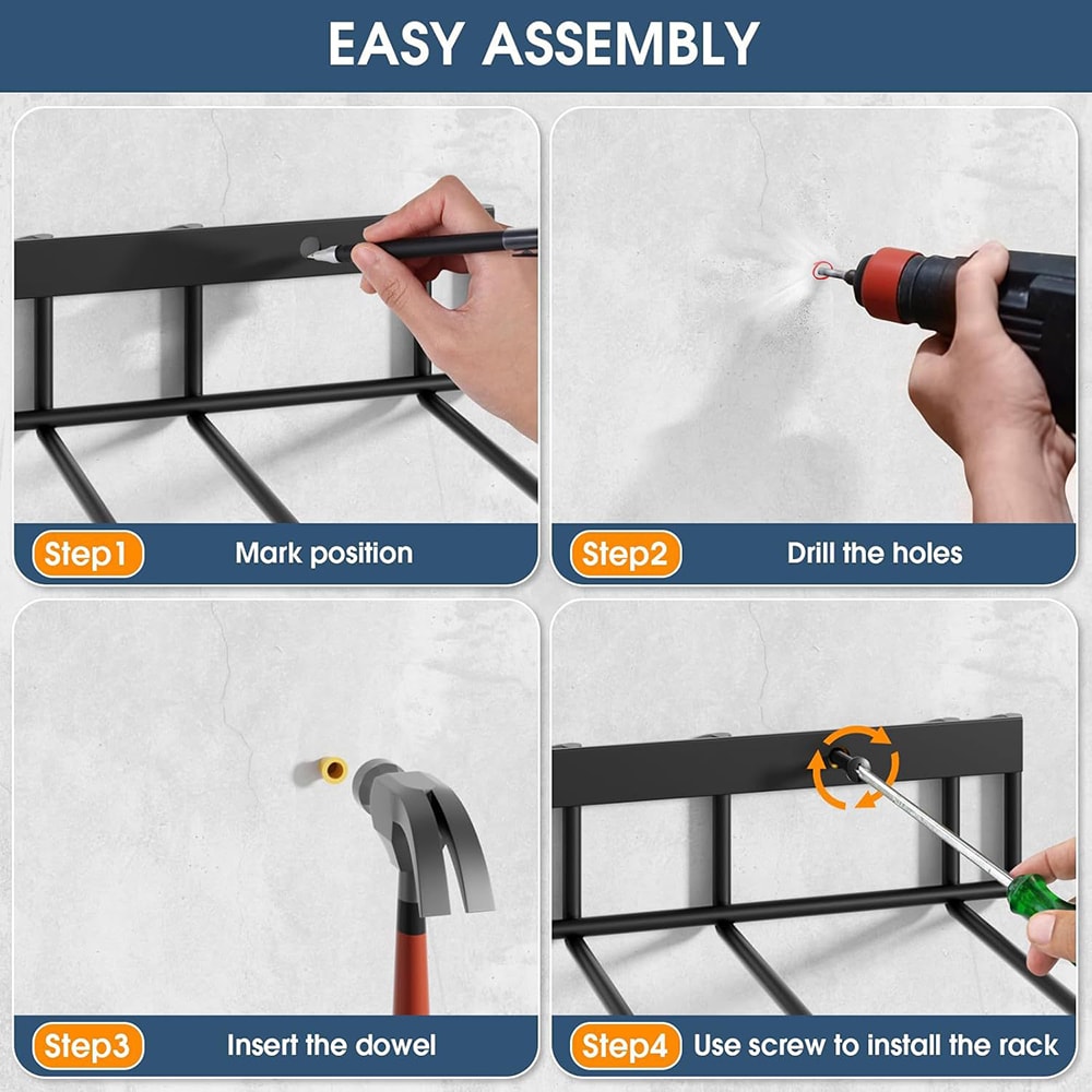 Sturdy Metal Boot Rack Hanger Wall Mounted Boot Organizer For Closet Entryway 4