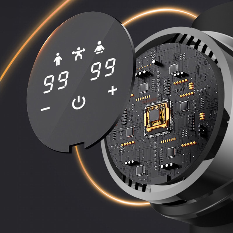 Silent Fascia Gun Muscle Massager Headed Deep Tissue Percussion Tool for Muscle Relaxation and Recovery