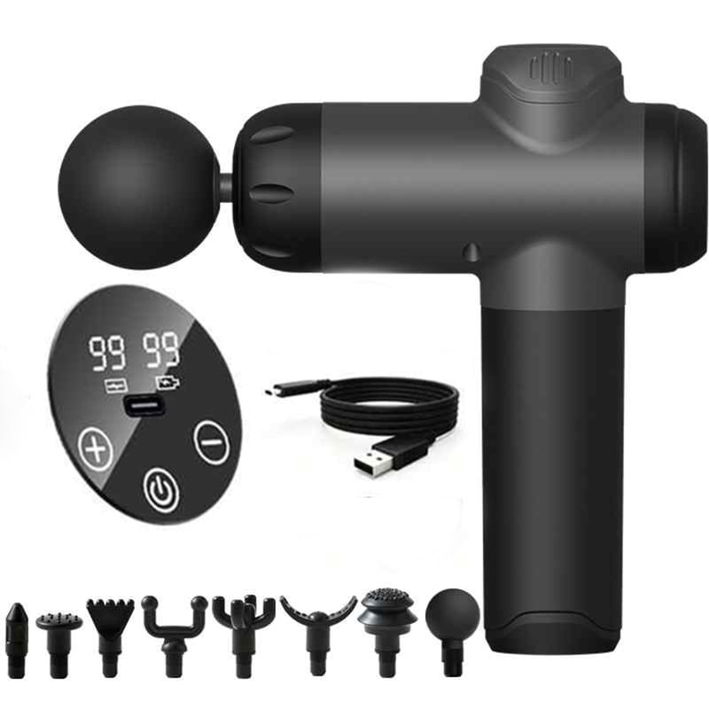 Portable Massage Gun With Heads HighIntensity Vibration For Deep Tissue Relief 0