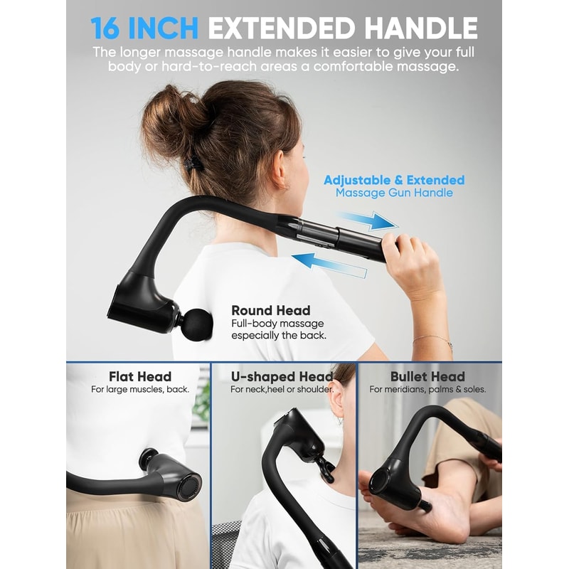 Handheld Deep Muscle Massage Gun For PostExercise Recovery Fitness Muscle Fascia Gun For Sore Muscl 2