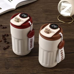 premium insulated travel coffee mug stainless steel tumbler leakproof reusable cup