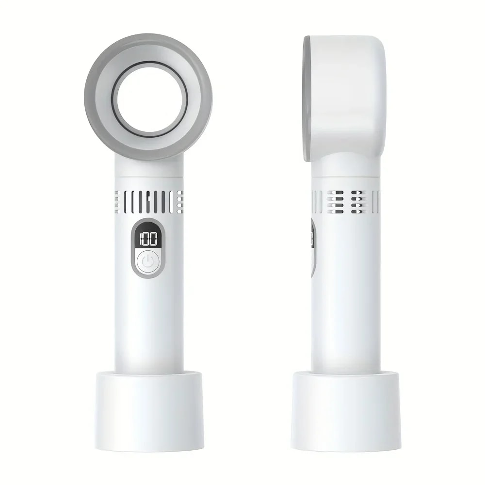 Portable USB Bladeless Desk Fan With Stable Base And Quick Cooling For Home Office Travel 1