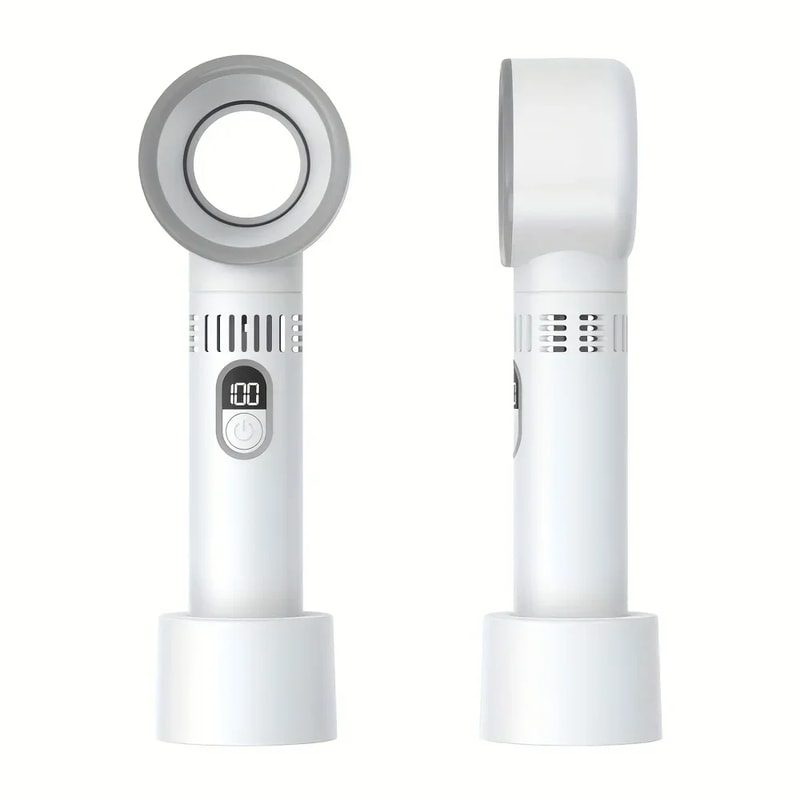 Portable USB Bladeless Desk Fan With Stable Base And Quick Cooling For Home Office Travel 1