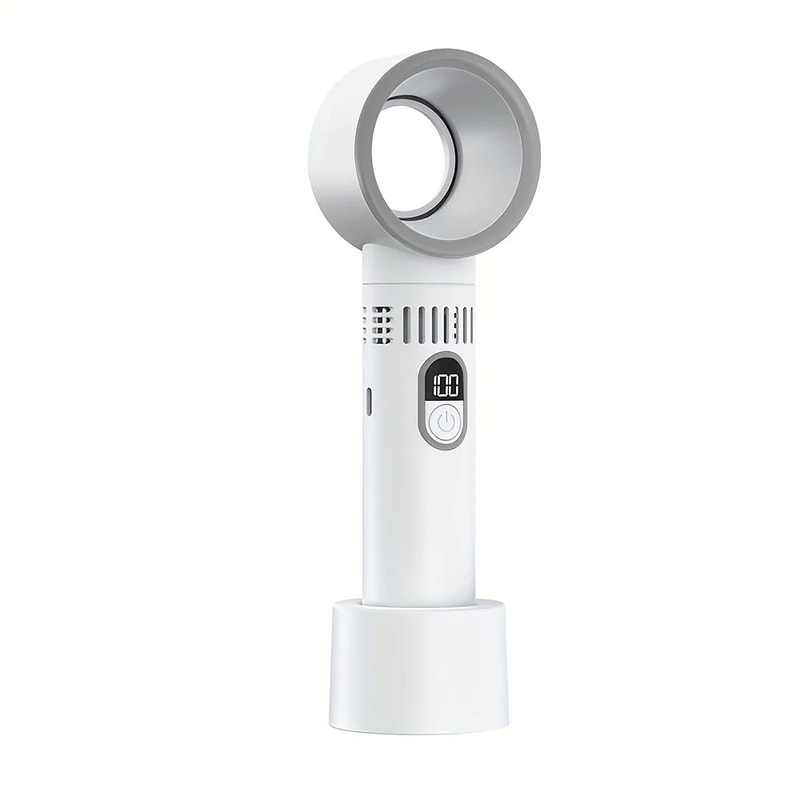 Portable USB Bladeless Desk Fan With Stable Base And Quick Cooling For Home Office Travel 4