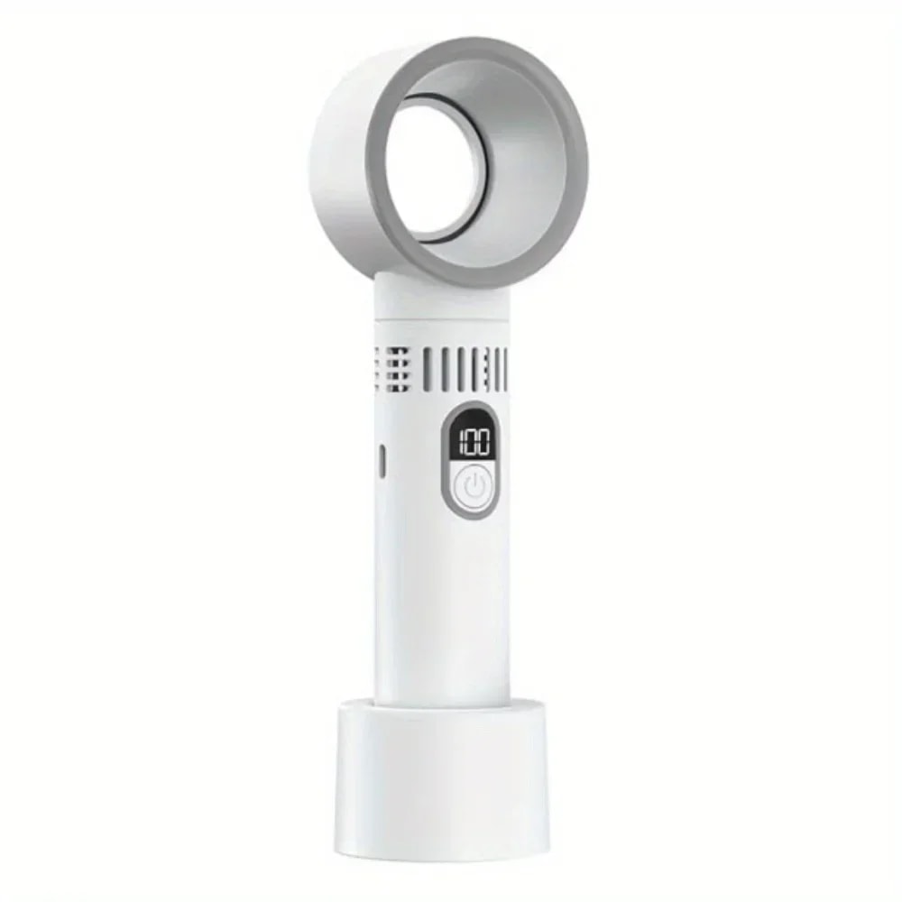 Portable USB Bladeless Desk Fan With Stable Base And Quick Cooling For Home Office Travel 2