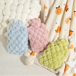 hot water bottle bag - warm hand, belly & feet hot water bag for comfort & relaxation
