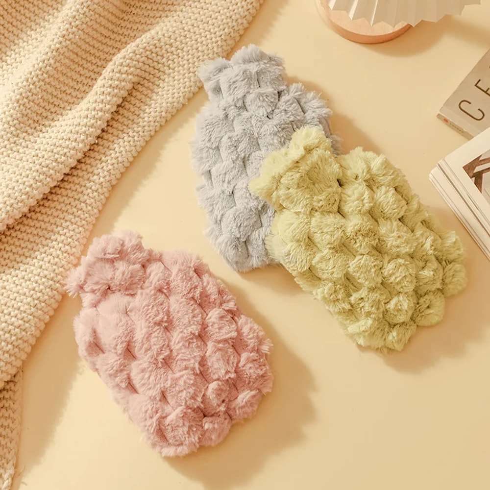 Hot Water Bottle Bag Warm Hand Belly Feet Hot Water Bag For Comfort Relaxation 2