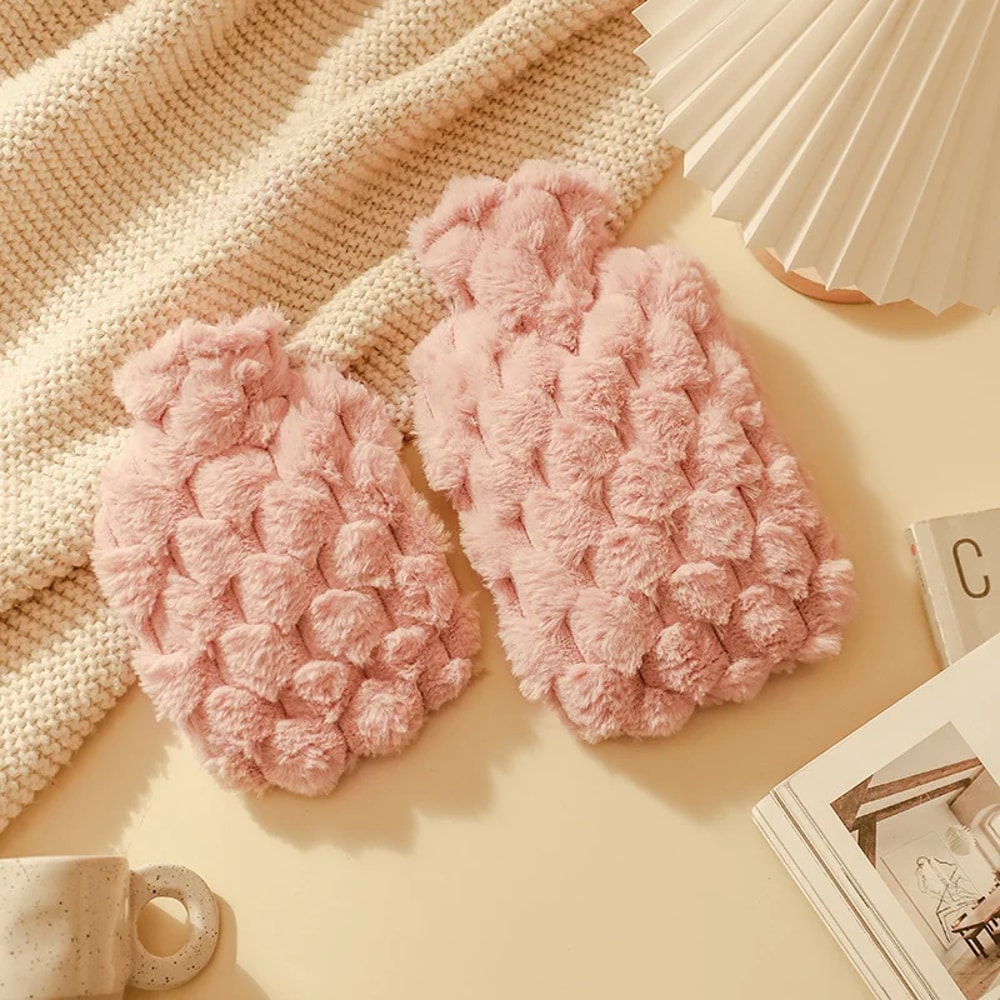Hot Water Bottle Bag Warm Hand Belly Feet Hot Water Bag For Comfort Relaxation 3