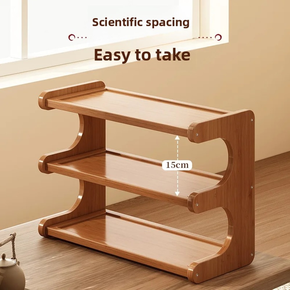 Multilayer Desktop Shelf Storage Compact And Simple Storage Display Shelf For Office And Home 3