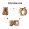 Portable Cartoon Capybara Ushaped Plush Pillow Travel Neck Support Pillow Cute Plush Throw Pillow 1