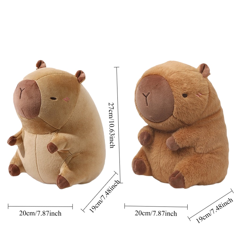 Portable Cartoon Capybara Ushaped Plush Pillow Travel Neck Support Pillow Cute Plush Throw Pillow 3