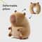 Portable Cartoon Capybara Ushaped Plush Pillow Travel Neck Support Pillow Cute Plush Throw Pillow 4