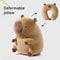 Portable Cartoon Capybara Ushaped Plush Pillow Travel Neck Support Pillow Cute Plush Throw Pillow 4