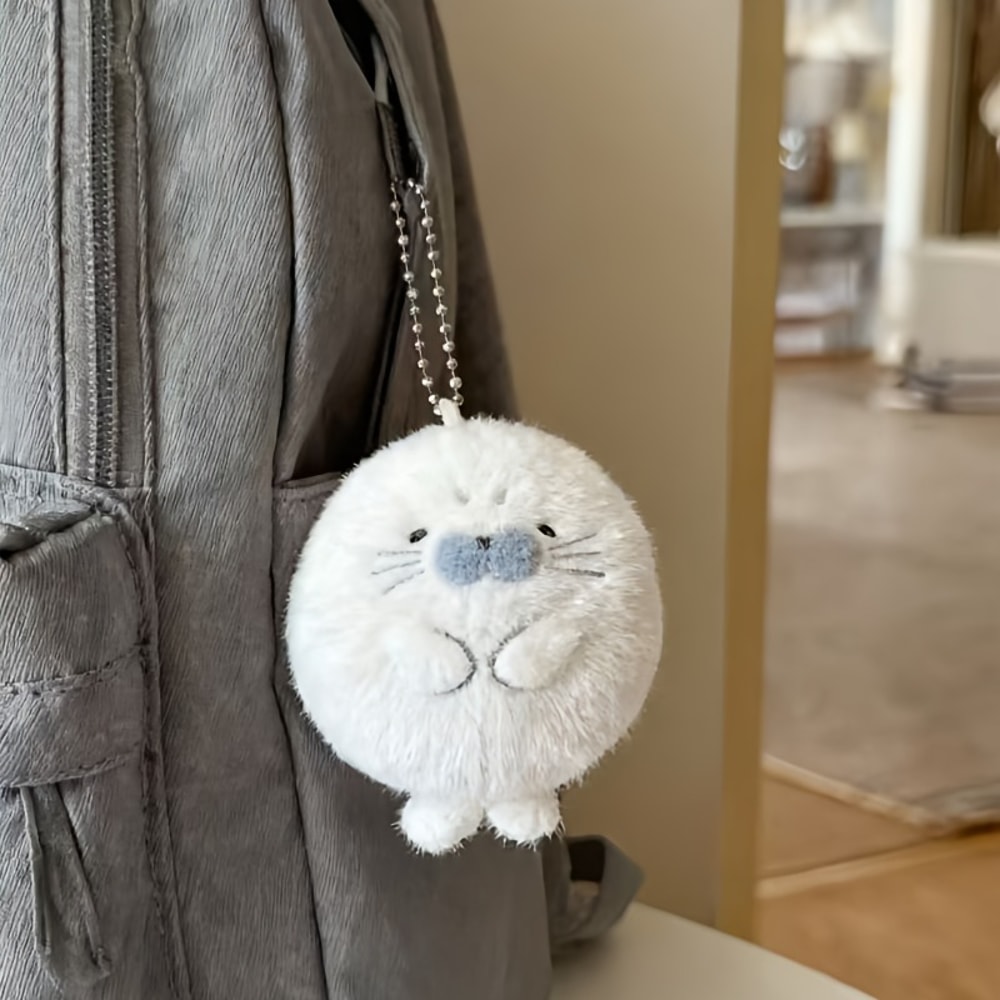 Cute Soft Seal Plush Keychains Animal Keychain Pendant For Kids Perfect Christmas New Year Gift 0