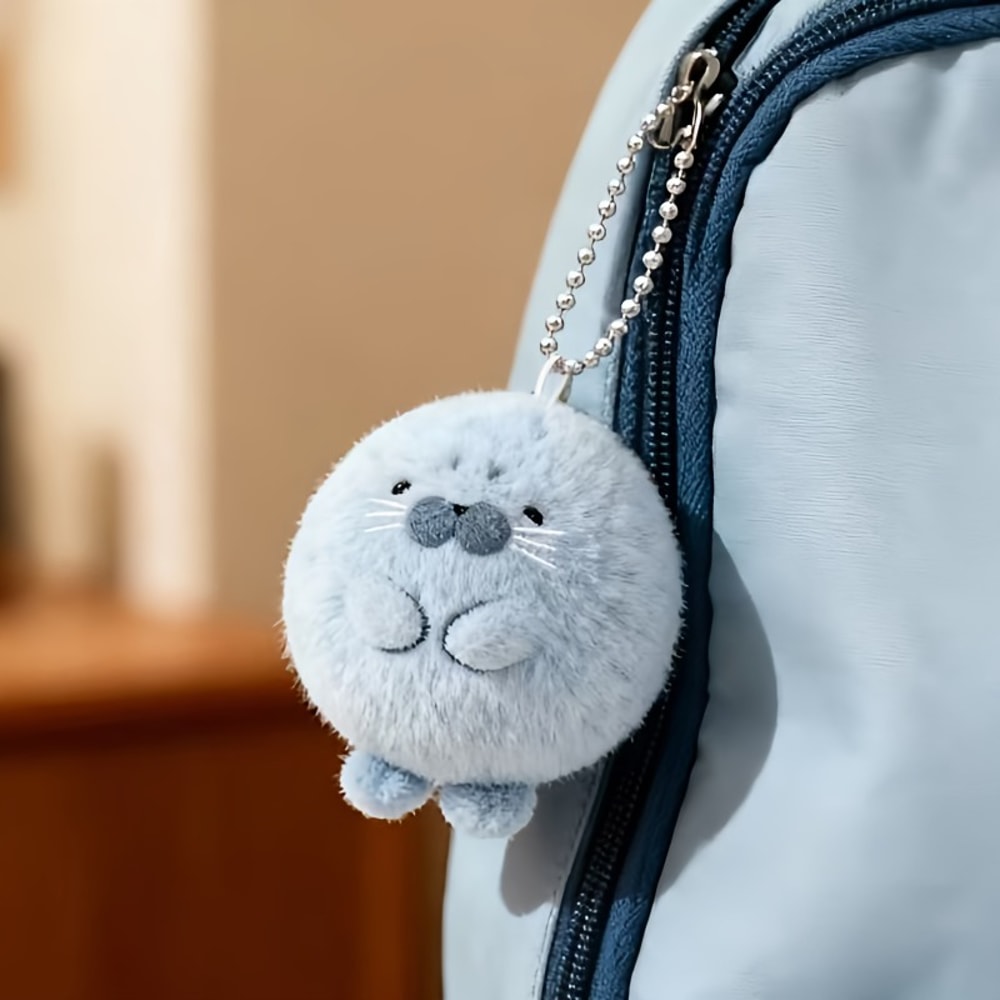 Cute Soft Seal Plush Keychains Animal Keychain Pendant For Kids Perfect Christmas New Year Gift 1