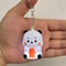 Bubu Dudu Say I Love You Voice Keychain Panda Bear Phone Ornament 4