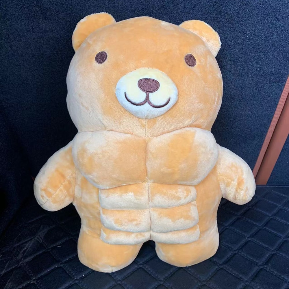 Muscle Body Bear Lion Plush Doll Cute Muscular Stuffed Animal Toy Cartoon Pillow For Boys Girlfri 3
