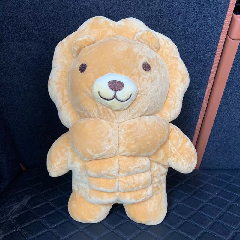 Muscle Body Bear Lion Plush Doll Cute Muscular Stuffed Animal Toy Cartoon Pillow For Boys Girlfri 4