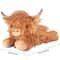 Lying Highland Cow Plush Toy Soft Stuffed Animal Doll Cute Plushie Kawaii Kids Xmas Gift 5