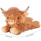 Lying Highland Cow Plush Toy Soft Stuffed Animal Doll Cute Plushie Kawaii Kids Xmas Gift 5