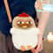 Chicken Plush Shoulder Bag Cute Funny Hen Satchel Purse With Pendant Keychain For Women 0