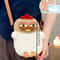 Chicken Plush Shoulder Bag Cute Funny Hen Satchel Purse With Pendant Keychain For Women 3