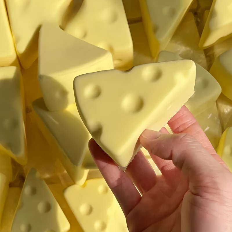Cheese Squeeze Toy MilkFlavored Stress Relief Fidget Toy For Friends Gifts And Sensory Play 0