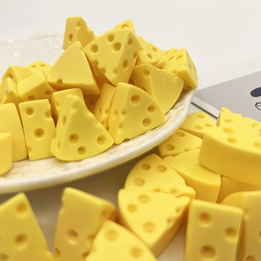 Cheese Squeeze Toy MilkFlavored Stress Relief Fidget Toy For Friends Gifts And Sensory Play 2