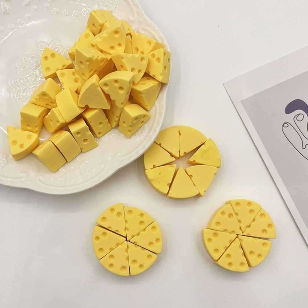 Cheese Squeeze Toy MilkFlavored Stress Relief Fidget Toy For Friends Gifts And Sensory Play 3