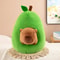 Capybara Avocado Plush Toy – Kawaii Sleeping Pillow with Creative Fruit Design for Birthdays