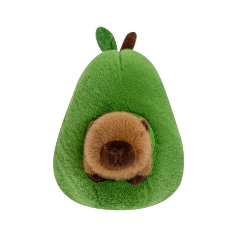 Capybara Avocado Plush Toy – Kawaii Sleeping Pillow with Creative Fruit Design for Birthdays