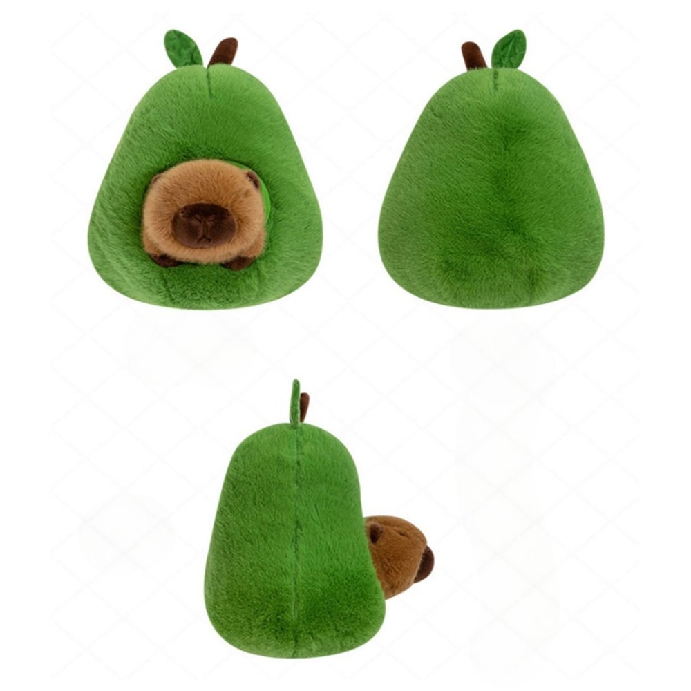 Capybara Avocado Plush Toy – Kawaii Sleeping Pillow with Creative Fruit Design for Birthdays