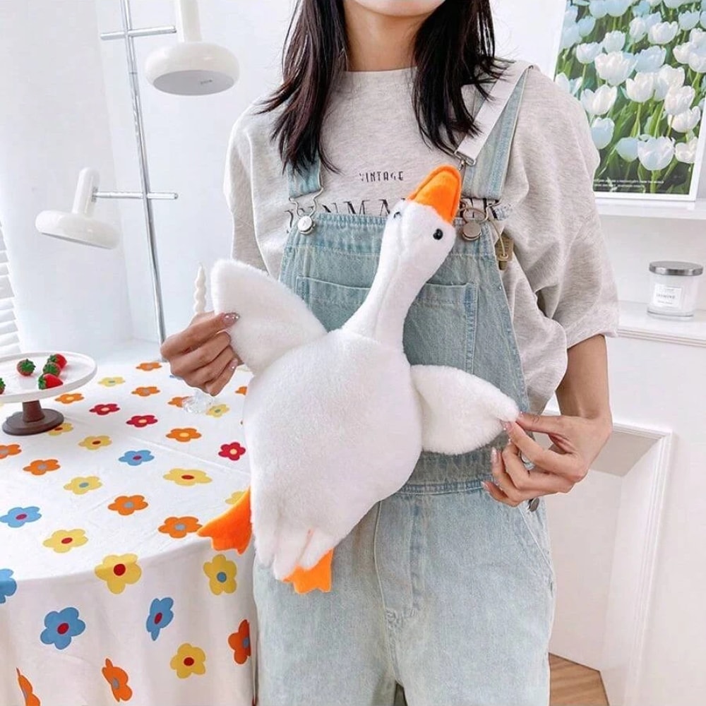 Cute Goose Plush Shoulder Bag Coin Purse Yellow Duck Kawaii Plush Toy For Kids And Adults Perfect 3