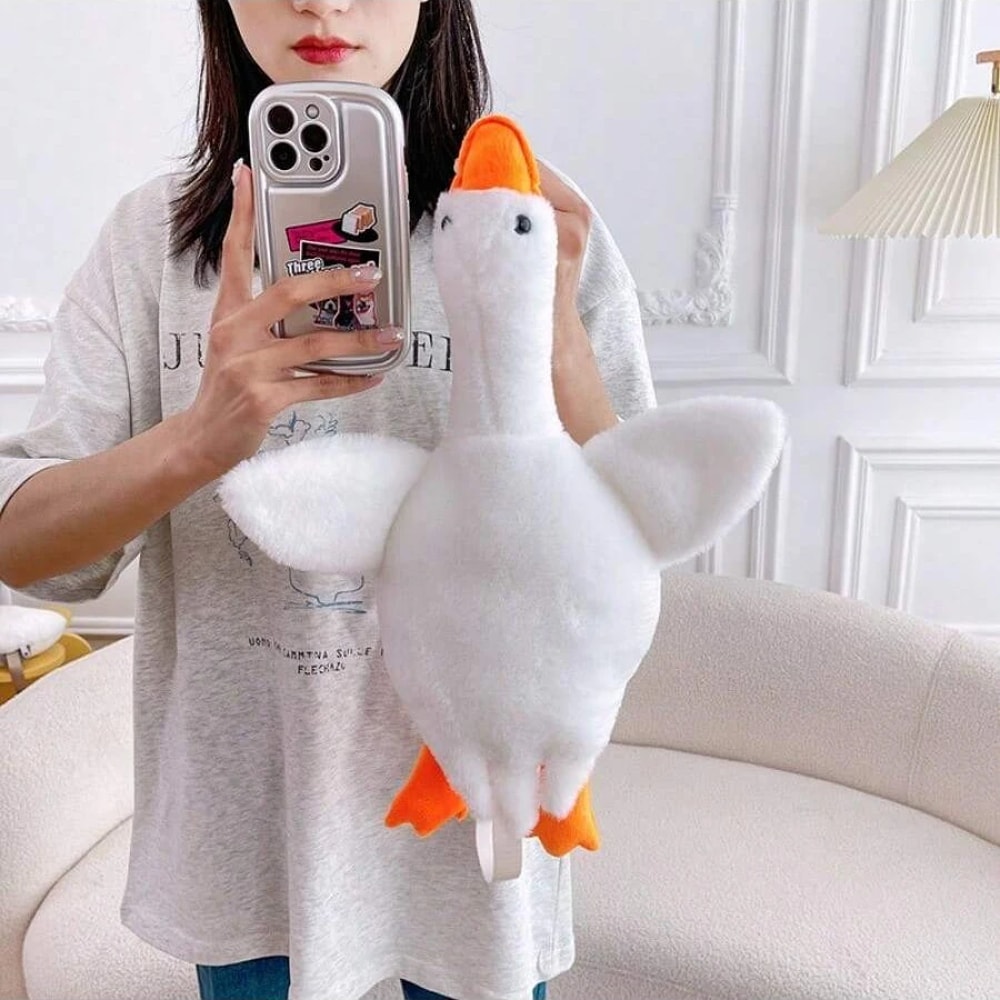 Cute Goose Plush Shoulder Bag Coin Purse Yellow Duck Kawaii Plush Toy For Kids And Adults Perfect 4