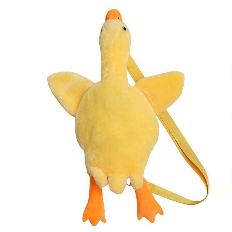 Cute Goose Plush Shoulder Bag Coin Purse Yellow Duck Kawaii Plush Toy For Kids And Adults Perfect 5
