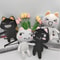Lovely Cat Plush Toy Black White Cartoon Animal Plushie For Room Decoration Birthday Gifts 1
