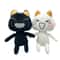 Lovely Cat Plush Toy Black White Cartoon Animal Plushie For Room Decoration Birthday Gifts 3