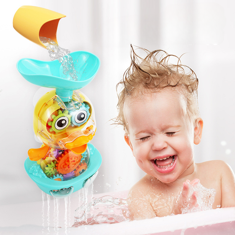Water Spray Duck Baby Bath Toy Fun Shower Pool Toy For Toddlers 1
