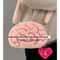 Pink Brain Plush Backpack - Creative Human Organs Stuffed Plushie Toy for Home Decor & Gift