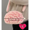 Pink Brain Plush Backpack Creative Human Organs Stuffed Plushie Toy for Home Decor & Gift