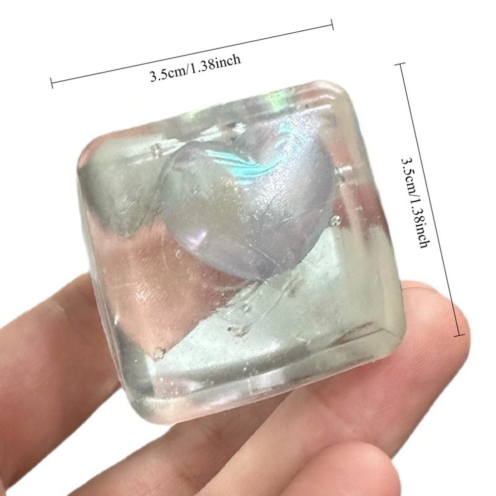 Heartshaped Maltose Squeeze Toy Glow In The Dark Mochi Squishy Soft Slow Rebound Decompression Toy 1