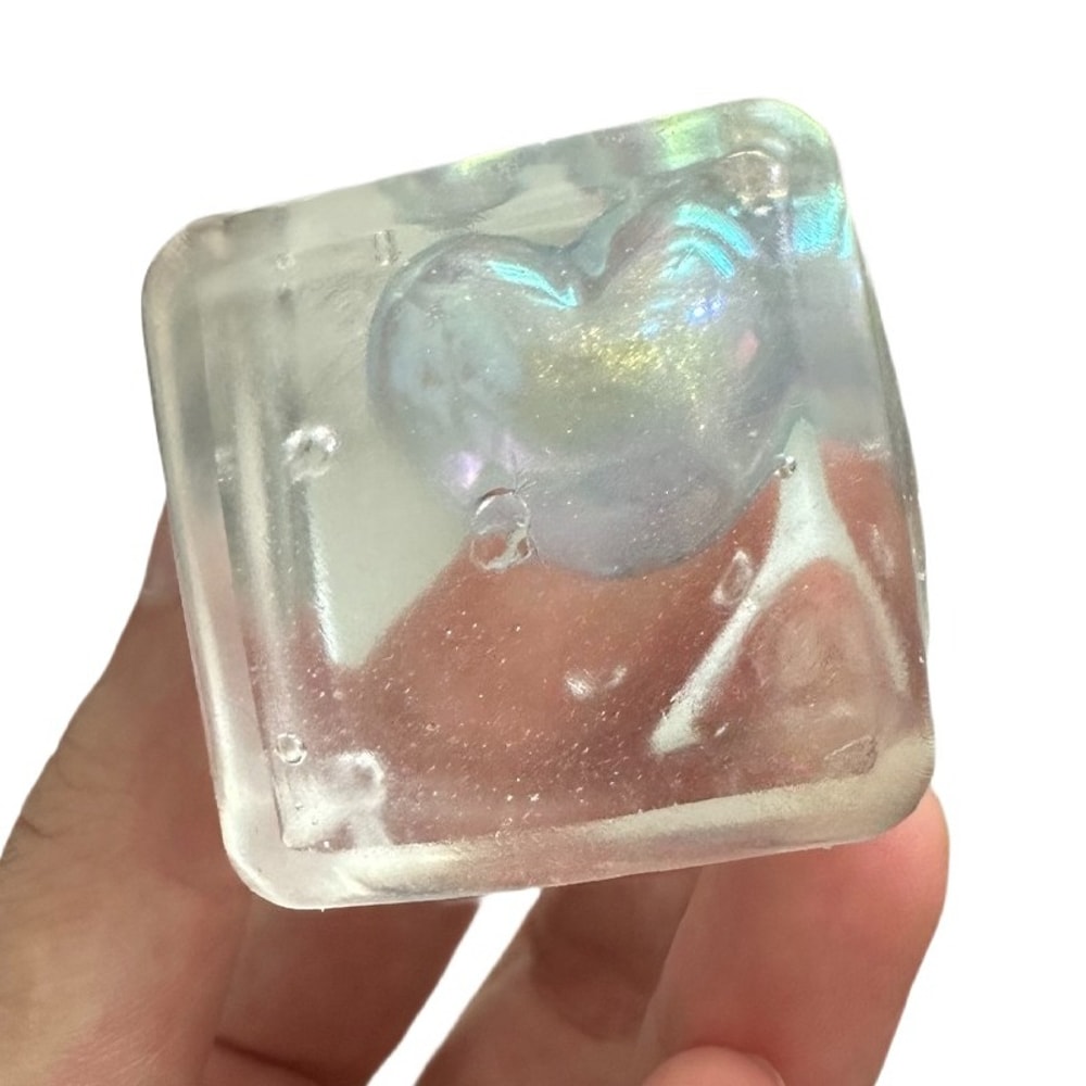 Heartshaped Maltose Squeeze Toy Glow In The Dark Mochi Squishy Soft Slow Rebound Decompression Toy 5