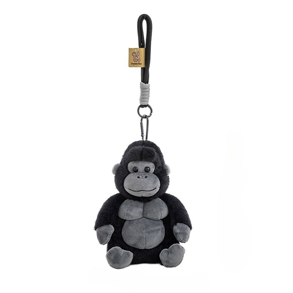 Chimpanzee Plush Keychain – Cute Gorilla Plush Toy for Backpacks, Cartoon Pendant Gift