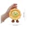 Plush Egg Tart Keychain Sunflower Pendant Cute Plushie Toy Creative Bag Accessories For Women 2