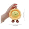 Plush Egg Tart Keychain Sunflower Pendant Cute Plushie Toy Creative Bag Accessories For Women 2