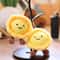 Plush Egg Tart Keychain Sunflower Pendant Cute Plushie Toy Creative Bag Accessories For Women 3